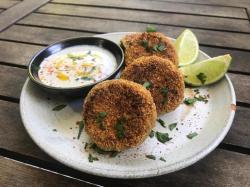 Mini falafels veganos na airfryer Mini falafels veganos na airfryer