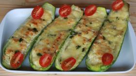 Receita de Abobrinha Recheada Light na Airfryer: Receita Low Carb para Jantar