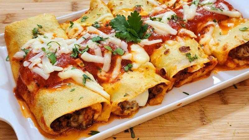 Panqueca de Carne Moída Suculenta | Molho Especial
