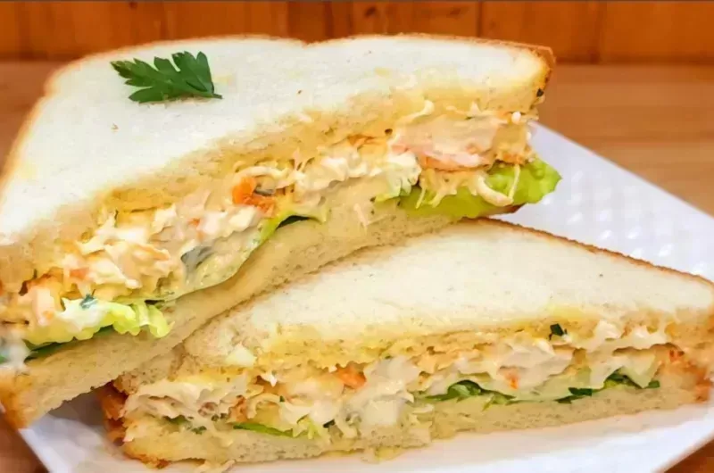 Sanduíche Natural de Frango Desfiado | Lanche Saudável