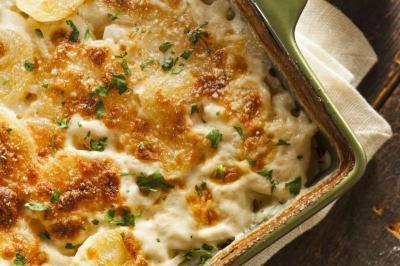 Batata Gratinada com Queijo | Acompanhamento Cremoso