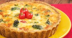 Quiche de Brócolis com Queijo | Torta Salgada Vegetariana