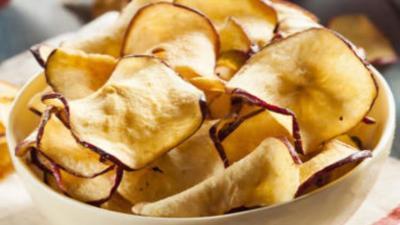 Chips de Maçã Crocantes na Airfryer | Snack Saudável