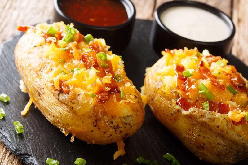 Batata Recheada Cremosa na Airfryer | Prato Completo