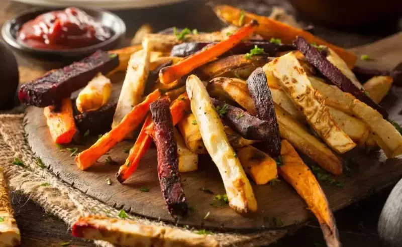 Legumes Crocantes Temperados na Airfryer | Petisco Fit