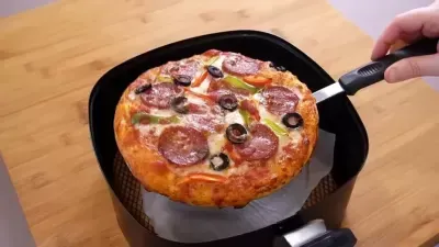 Mini Pizza Crocante na Airfryer | Massa Perfeita Rápida