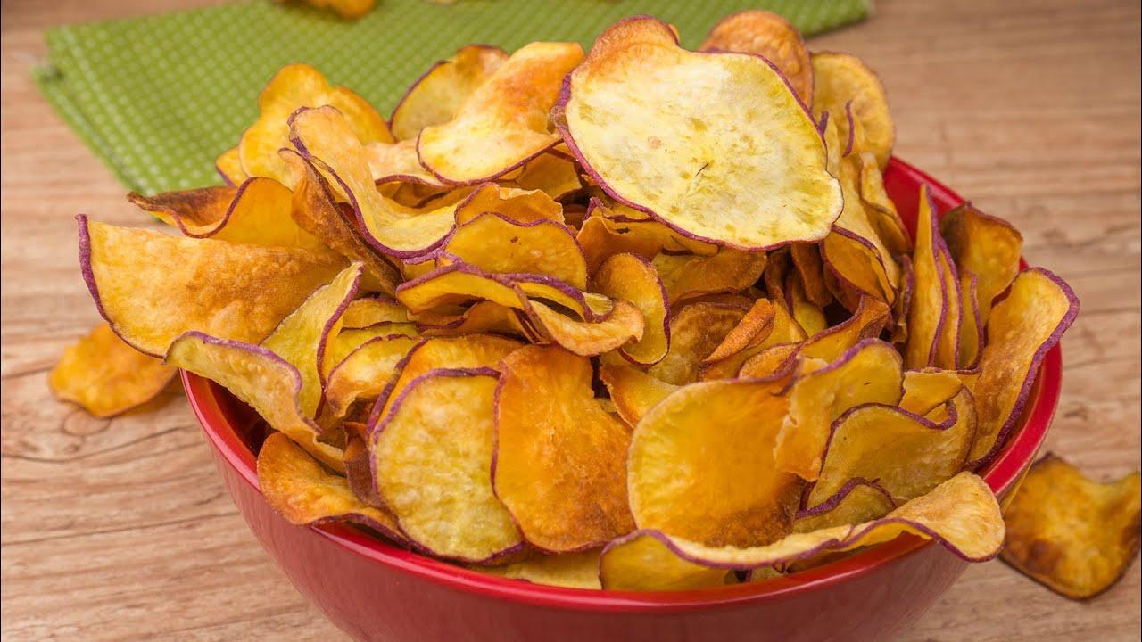 Batata-Doce Chips Fit na Airfryer: Snack Pré-Treino com Baixo IG