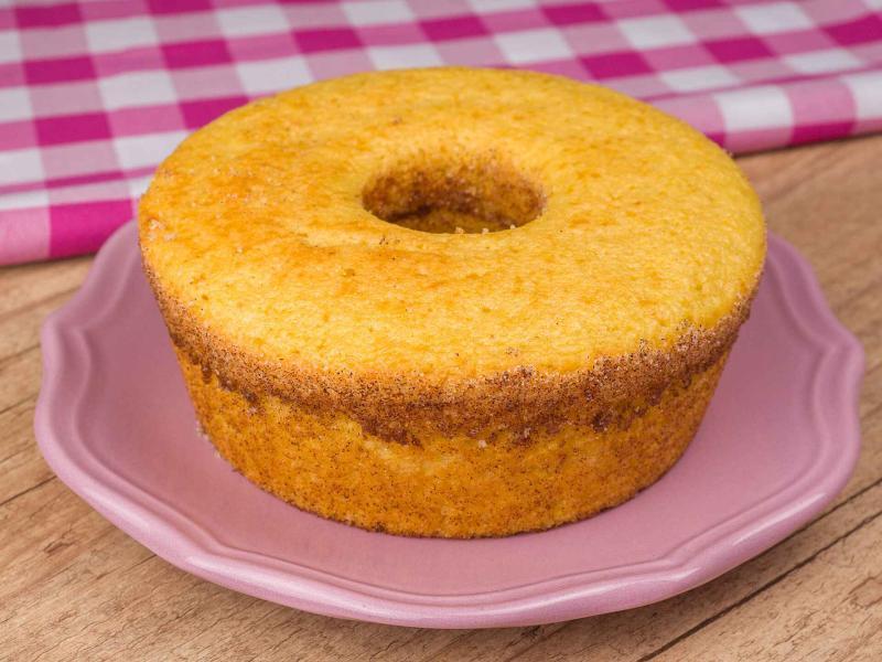 Bolo de Fubá Fofinho na Airfryer | Café da Manhã