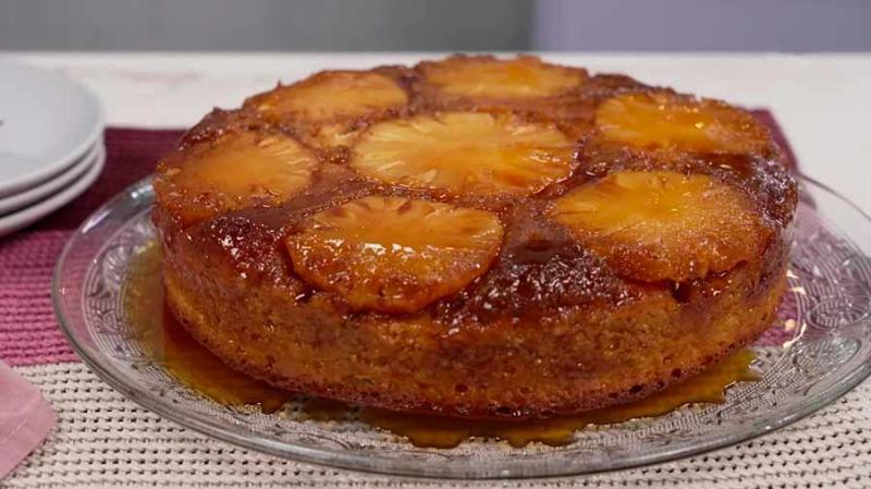 Bolinho de Abacaxi Caramelizado na Airfryer | Sobremesa