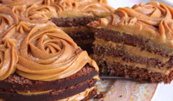 Bolo de Chocolate com Doce de Leite | Combinação Perfeita