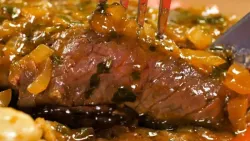 Steak Diana Clássico | Filé ao Molho de Cogumelos e Conhaque