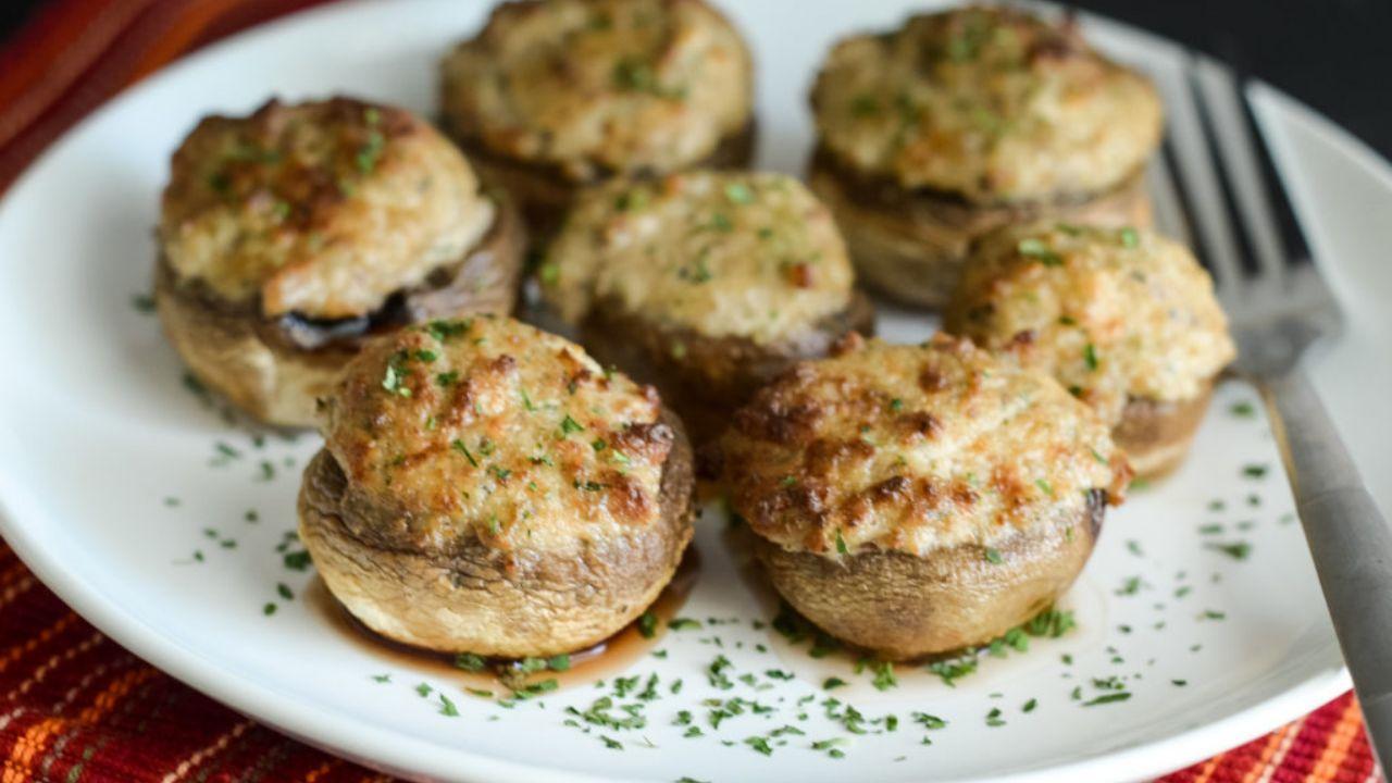 Cogumelos Recheados na Airfryer: Receita Vegana Rica em Proteínas
