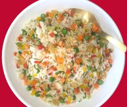 Arroz à Grega Colorido | Acompanhamento Festivo Clássico