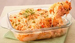 Arroz de Frango com Requeijão | Prato Cremoso Completo