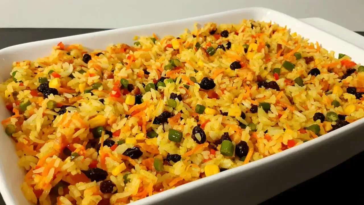 Arroz de Natal com Frutas Secas | Acompanhamento Festivo
