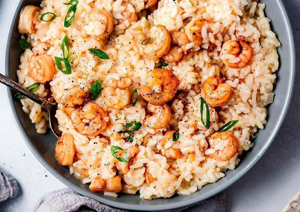 Arroz Cremoso de Camarão | Prato Especial de Frutos do Mar