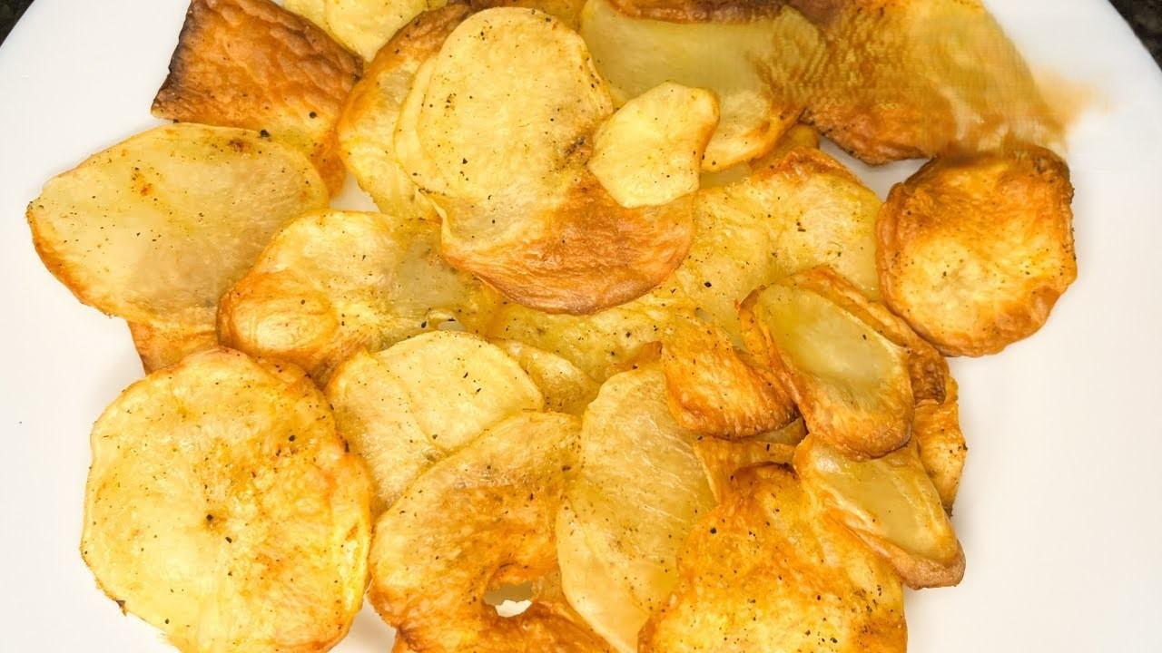 Batata Chips Caseira na Airfryer: Mais Crocante que Industrializada em 60 Minutos