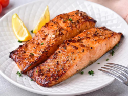 Filé de Salmão com Ervas na Airfryer Filé de Salmão com Ervas na Airfryer