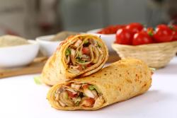 Wrap de Frango Light na Airfryer Wrap de Frango Light na Airfryer