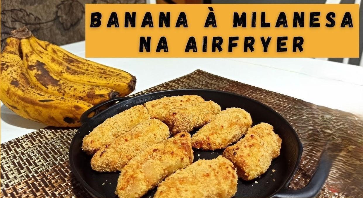 Banana à Milanesa Doce na Airfryer: Sobremesa de Boteco em 15 Minutos